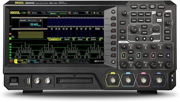 Rigol MSO5102 Serie MSO5000 Osciloscopio de Señales Mixtas 100 MHz, 2 Canales Analógicos
