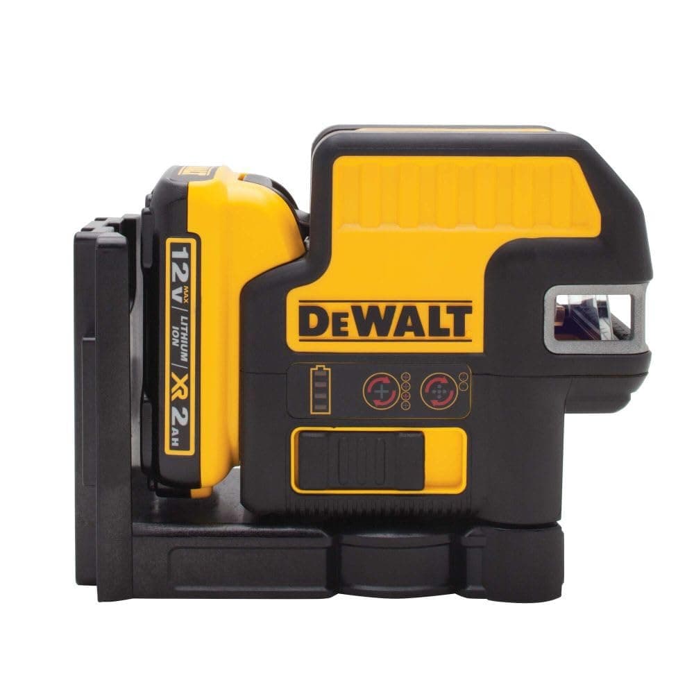 DEWALT 12V MAX DW0822LR Nivel láser 2 puntos y línea cruzada, láser rojo