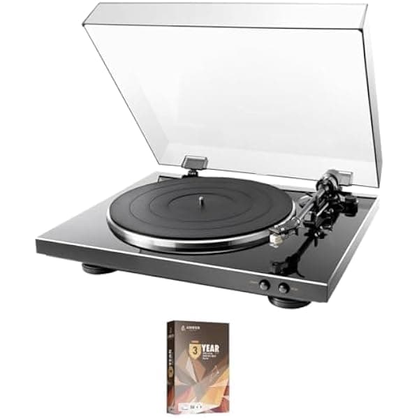 Denon DP-300F tocadiscos automático para vinilos + Plan de Protección Ámbar 3 años (2023)