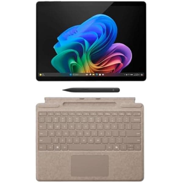 Microsoft Surface Pro 11 Copilot PC Bundle 13" 2.8K táctil, Snapdragon X Plus, 16GB RAM, 256GB SSD, Win 11 Pro, con Teclado Dune Pro y Slim Pen, Negro