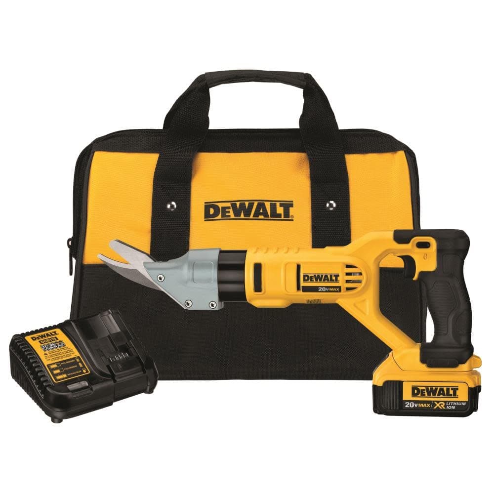 DEWALT 20V MAX DCS498M1 Cizalla Inalámbrica para Fibrocemento Kit con Batería y Cargador