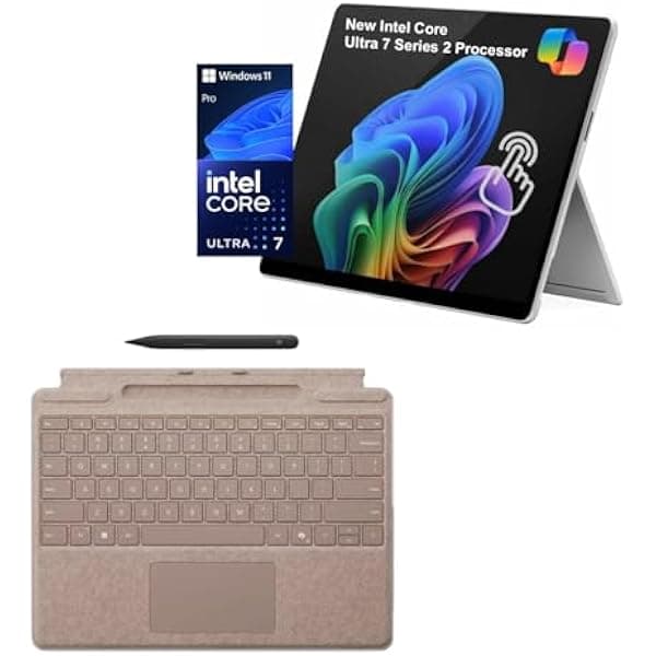 Microsoft Surface Pro 11 Ultra 7 266V Series 2 2 en 1, teclado Pro y Slim Pen, Copilot+ PC, 13" táctil 600 nits, NPU IA, 16GB RAM, 2TB SSD, Win 11 Pro