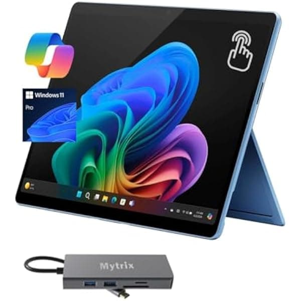 Microsoft Surface Pro 11, 13'' 120Hz 2.8K Táctil, Copilot+ PC, Snapdragon X Plus 10 núcleos NPU IA, 16GB RAM 256GB SSD, WiFi 7, Webcam 4K, Win 11 Pro