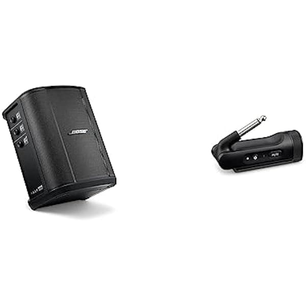 Bose S1 Pro+ Altavoz Bluetooth Portátil Sistema PA Inalámbrico Negro con Transmisor Inalámbrico para Instrumento 1/4"