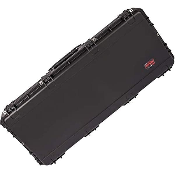 SKB iSeries 3i-4719-DB Estuche doble para arco grande, negro, impermeable, con cerradura, interior de espuma, resistente
