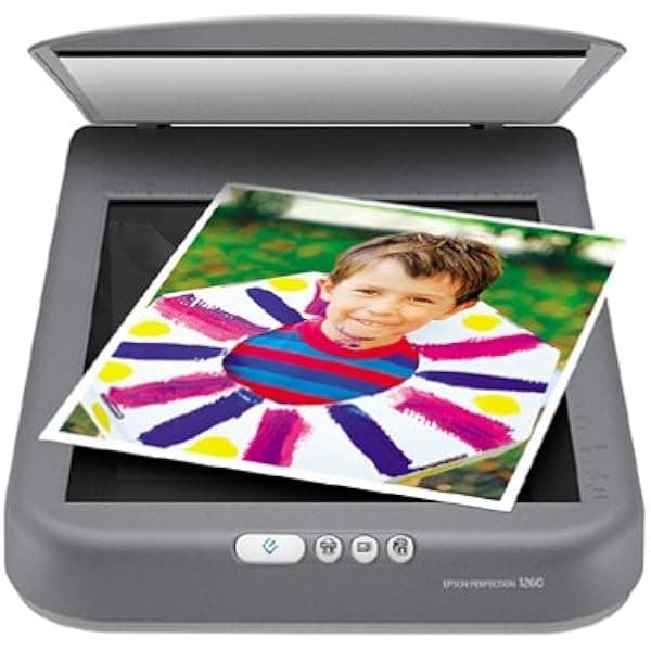 Epson Perfection 1260 Escáner plano color USB 1200 dpi alta resolución compatible Windows y Mac