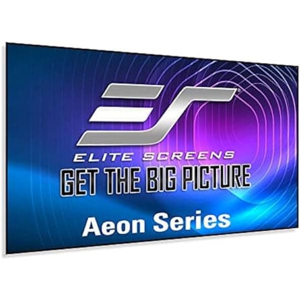Elite Screens Aeon AR180WH2 Pantalla de proyector 180" 16:9 8K/4K UHD ISF certificada sin marco para pared compatible UST/corta/estándar