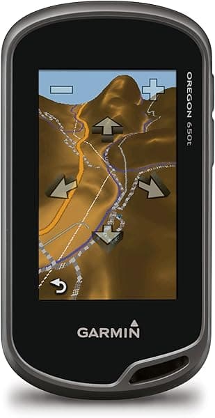 Garmin Oregon 650t GPS de mano, pantalla de 3", cámara digital 8 MP, mapas topográficos de EE.UU.