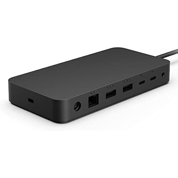 Microsoft Surface T8H-00002 Thunderbolt 4 Dock estación de acoplamiento USB-C, doble 4K 60Hz, carga, Ethernet