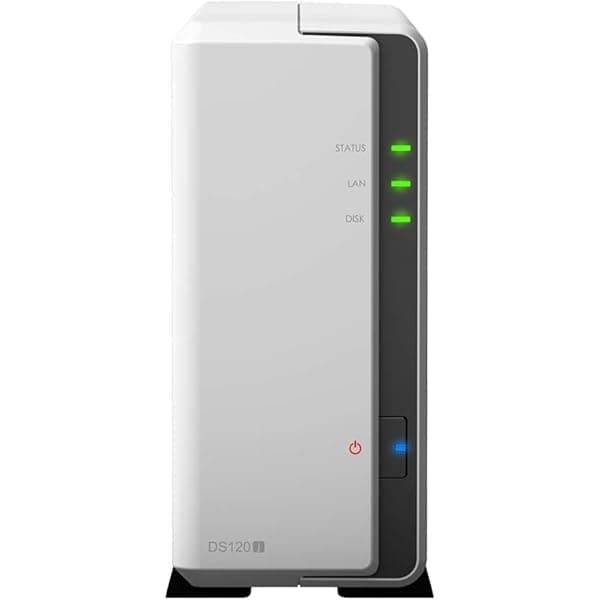 Synology DiskStation DS120j Servidor NAS Armada 800MHz, 512MB RAM, 10TB HDD, 1x LAN Gigabit, DSM