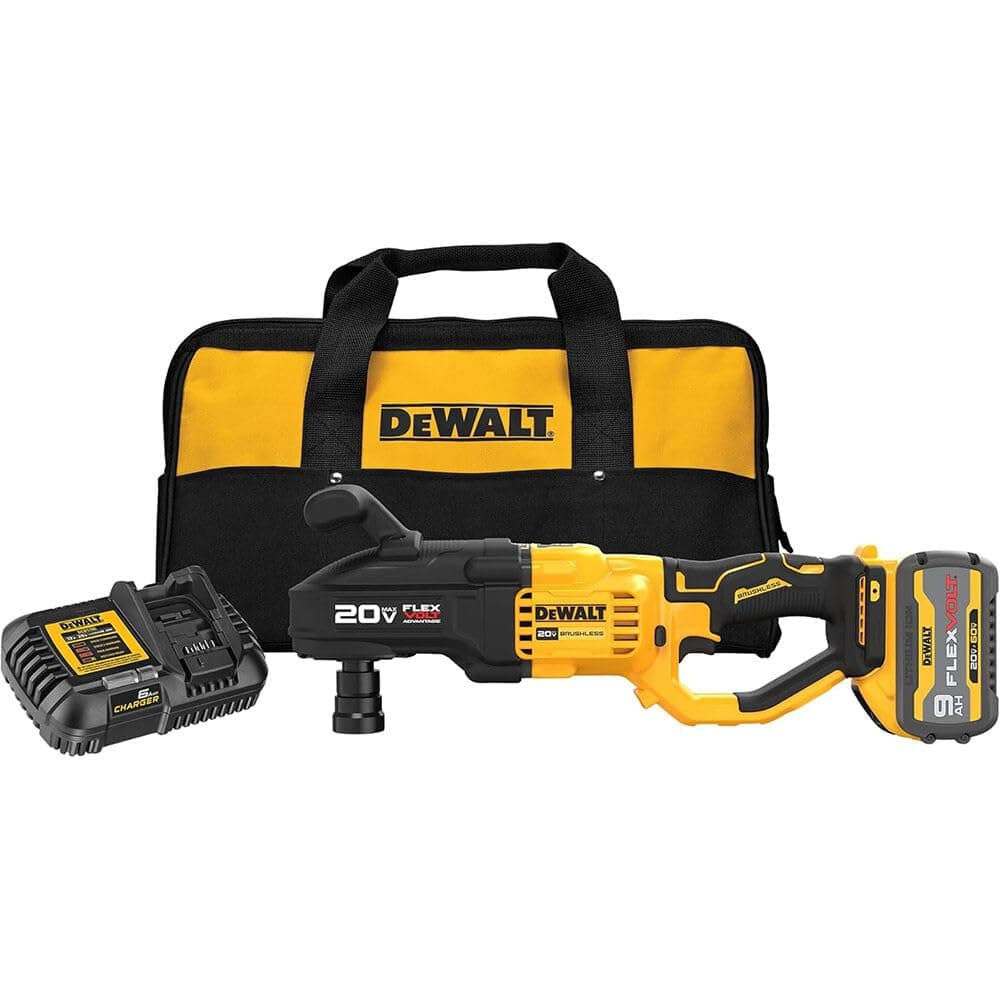 DEWALT 20V MAX DCD445X1 Taladro para vigas y montantes 7/16" cambio rápido, sin escobillas, compacto, inalámbrico, kit con batería FLEXVOLT y cargador