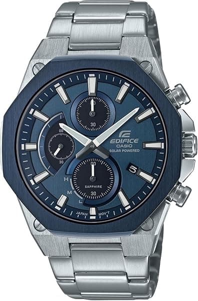 Casio Edifice EFS-S570DB-2AUEF Reloj de Cuarzo para Hombre, Acero Inoxidable, Resistente al Agua