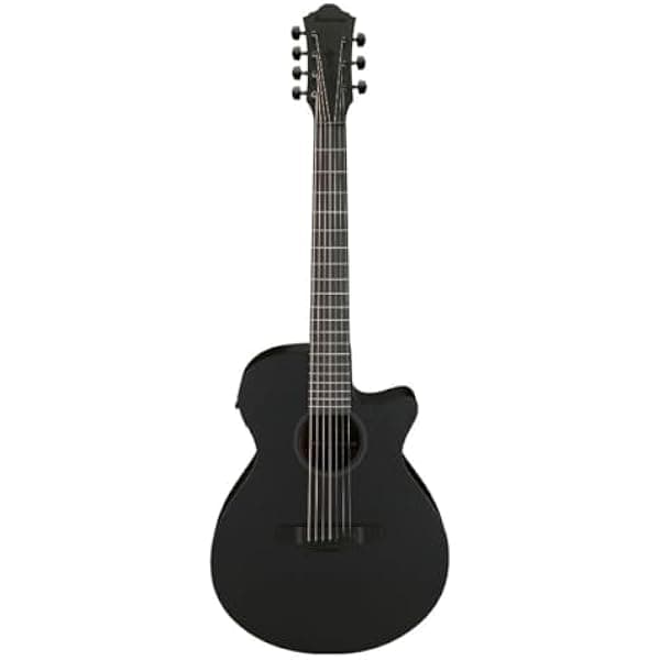 Ibanez AEG721 guitarra electroacústica 7 cuerdas Black Out negro