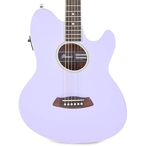 Ibanez Talman TCY10ELVH Guitarra Electroacústica Lavanda con Cutaway y Preamp
