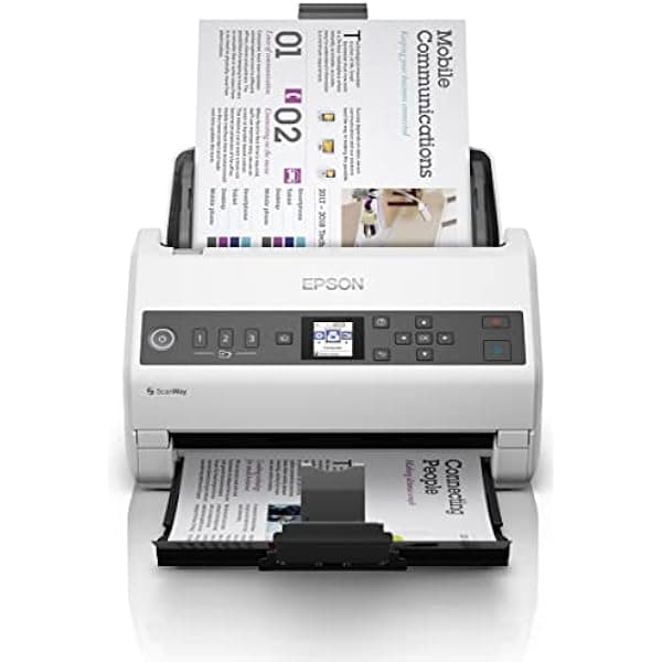 Epson WorkForce DS-730N escáner documental dúplex A4 con ADF, red y USB, 40 ppm, número de parte B11B259401