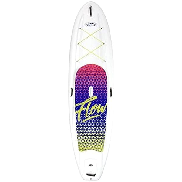 Pelican Flow 106 Tabla Paddle Board Rígida 10 pies Blanca Ram-X con quilla inferior y cubierta antideslizante