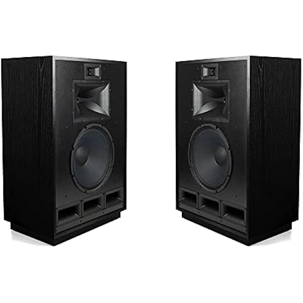 Klipsch Cornwall IV parlantes de piso hi-fi, par, acabado Fresno Negro Satinado (Satin Black Ash)