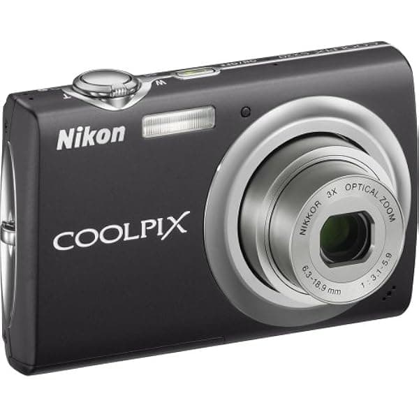 Nikon Coolpix S220 cámara digital 10MP, zoom óptico 3x, pantalla LCD 2.5”, Negro Grafito