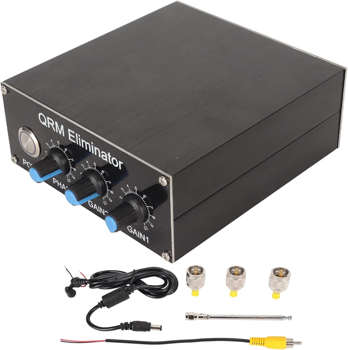 X ? Phase QRM Eliminator, HF Bands 1.8MHz?30MHz Adjustable Aluminum Alloy Canceller Built in PTT Control - B0C82M53K2