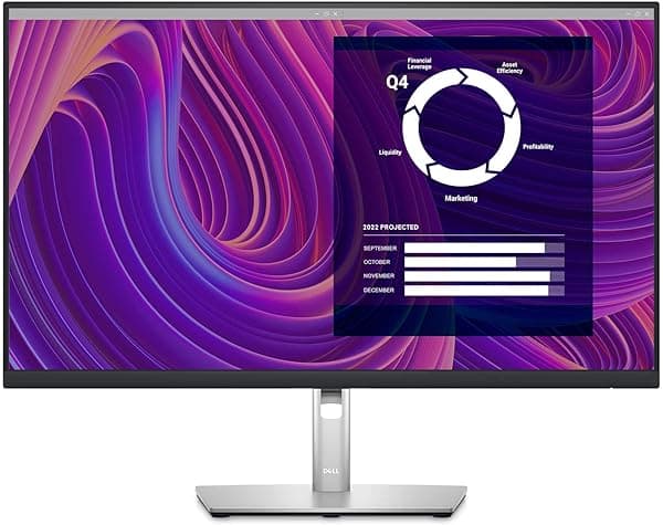 Dell P2723D Monitor Profesional 27" QHD 2560x1440 IPS 60Hz 5ms 350cd/m2 99% sRGB - HDMI/DisplayPort, Hub USB 3.2, base con altura/pivote, ComfortView Plus, Negro/Plata