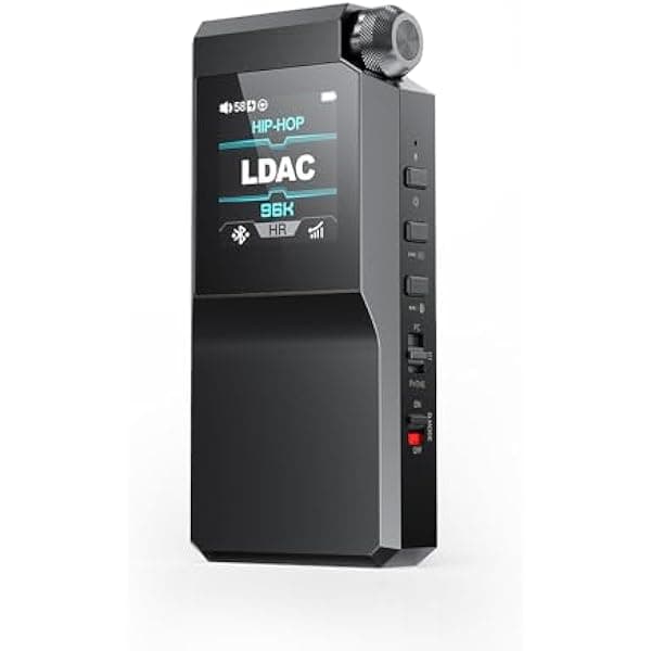 FiiO BTR17 Bluetooth 5.4 USB DAC AMP con LDAC, aptX Lossless. Doble ES9069Q, Ecualizador Paramétrico de 10 Bandas, THX AAA 78+ amplificadores, Salidas 3.5mm Desbalanceada & 4.4mm Balanceada (Negro)