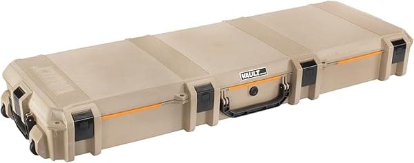 Pelican Vault V800 Estuche Rígido Multiuso Ancho con Espuma - Trípode, Equipamiento, Electrónica, Instrumentos y Más (Color Tan) VCV800-0000-TAN