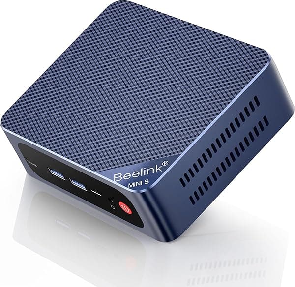 Beelink Mini PC Mini S13 PRO Intel 13ª N150 (Hasta 3.6GHz), 16GB DDR4 500GB SSD, Computadora 4K Doble Pantalla HDMI/WiFi6/BT5.2/USB3.2/WOL Hogar/Oficina... EQ13