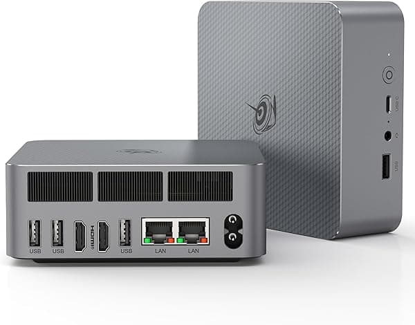 Beelink EQi12 Mini PC Dual LAN, Intel Core 1220P(10C/12T, hasta 4.4GHz), 16GB RAM DDR4, SSD 500GB PCIe4.0, Computadora de Escritorio Mini Soporta WiFi 6/ BT5.2/ HDMI Doble/ Fuente de Poder Integrada de 85W SEI