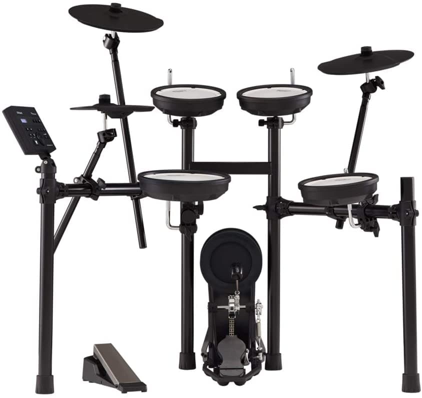 Roland TD-07KV Batería Electrónica V-Drums - Kit con Parches Mesh de Doble Capa para Expresión y Tocabilidad Superiores - Audio Bluetooth y MIDI - USB para Grabar Audio y Datos MIDI - 40 Temas Melódicos GRATIS