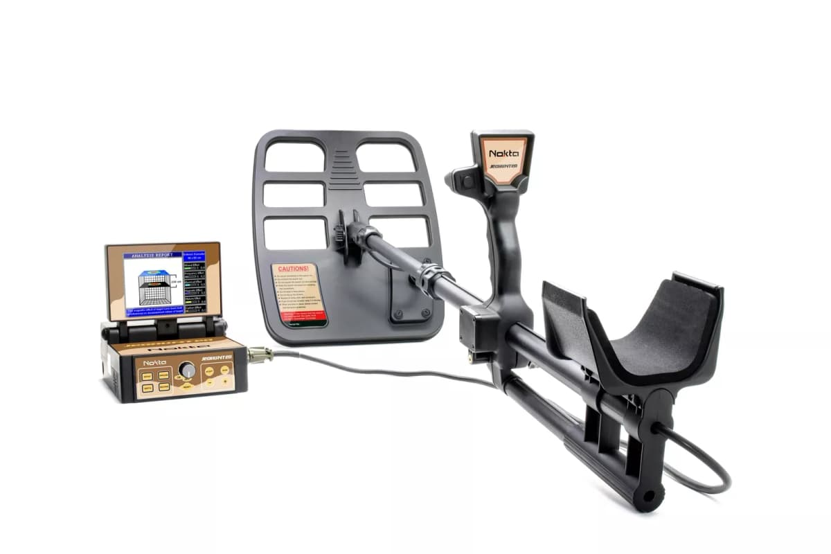 Nokta Jeohunter 3D Dual System Metal Detector with Headphones, Search Coils and