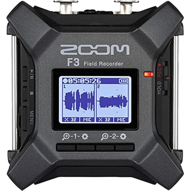 Zoom F3 Grabador Portátil de Campo 2-Entradas/2-Pistas - Bundle con Accesorios de Teds Electronics ZOOM-ZF3-ACC-A
