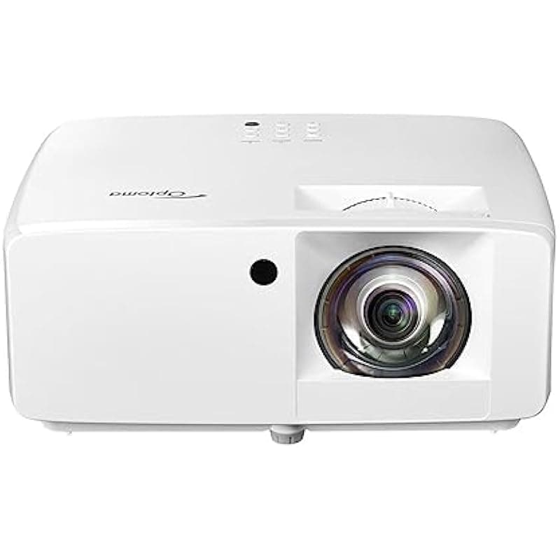 Optoma GT2000HDR Compact Short Throw Laser Home Theater and Gaming Projector, 1080p HD with 4K HDR Input, Bright 3,500 Lumens