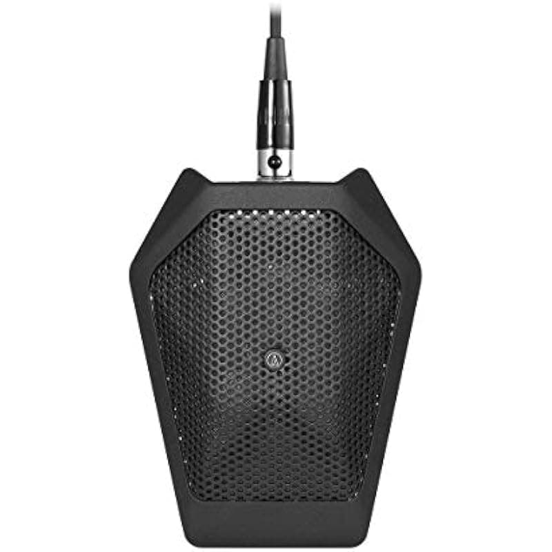 Audio-Technica U851RB Micrófono de condensador cardioide con módulo de potencia integral, solo alimentación fantasma, negro