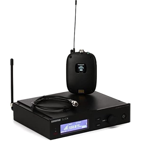 Shure Sistema de micrófono inalámbrico combinado SLXD14/93 con Bodypack y micrófono Lavalier WL93 SLXD14/93-J52