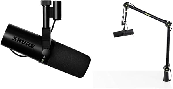 Shure SM7DB con soporte Gator Boom