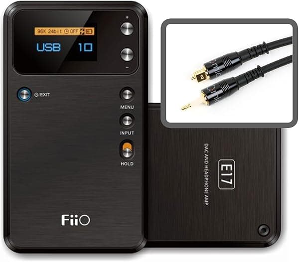 Fiio E17 Alpen portátil amplificador de auriculares DAC USB E17-BK