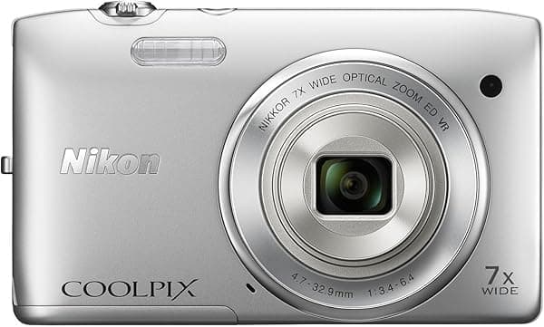 Nikon COOLPIX S3500 Cámara Digital 20.1MP con Zoom 7x (Plateada) (Modelo Antiguo) 26361