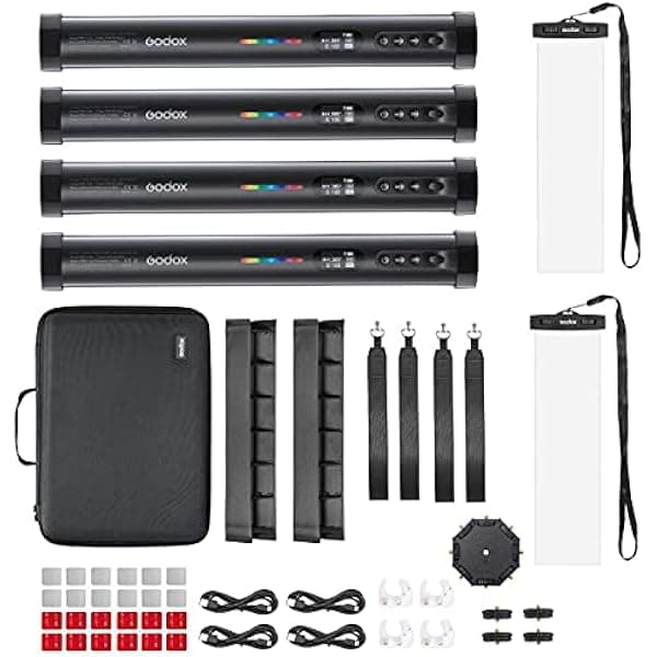 Godox Kit de 4 luces de tubo RGB TL30-K4