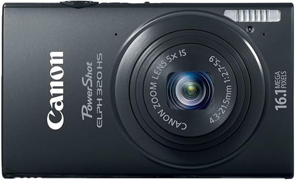Canon ELPH 320 HS 16.1MP Cámara digital con WiFi y zoom óptico 5X - Negro 6024B001