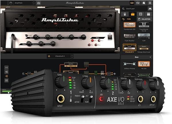 IK Multimedia Axe I/O Solo + AmpliTube 5 + Tonex Bundle CB-AXEIOSAT5-HCD-IN