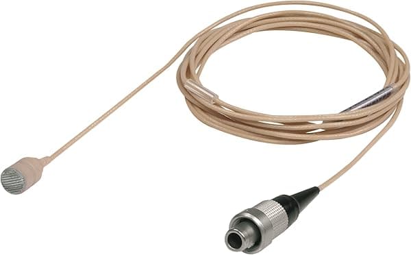 Sennheiser MKE Platinum-4-3-C - Micrófono Lavalier subminiatura omnidireccional con cable ultrafino, color beige