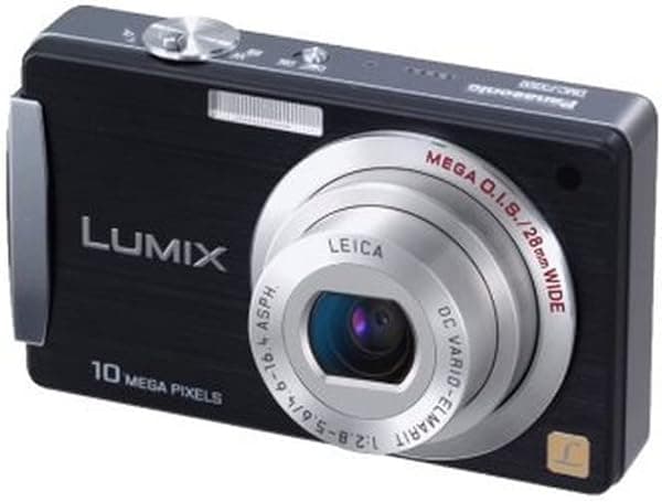 Panasonic Lumix DMC-FX500K Cámara Digital 10.1MP con Zoom Óptico MEGA 5x Gran Angular y Estabilización de Imagen (Negra)