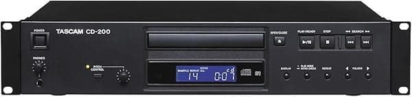 Tascam Reproductor de CD profesional para montaje en rack CD-200