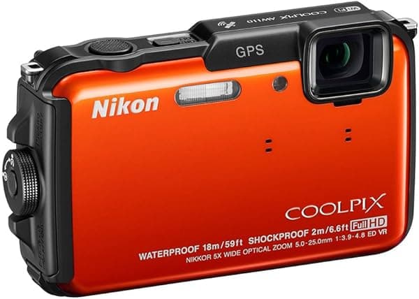Nikon COOLPIX AW110 Wi-Fi y cámara digital impermeable con GPS (naranja) (modelo antiguo) 26412
