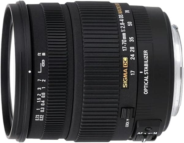 Sigma Lente macro HSM de 0.669-2.756 in f/2.8-4 DC ELD OS HSM para cámaras réflex digitales Sigma Mount 668110