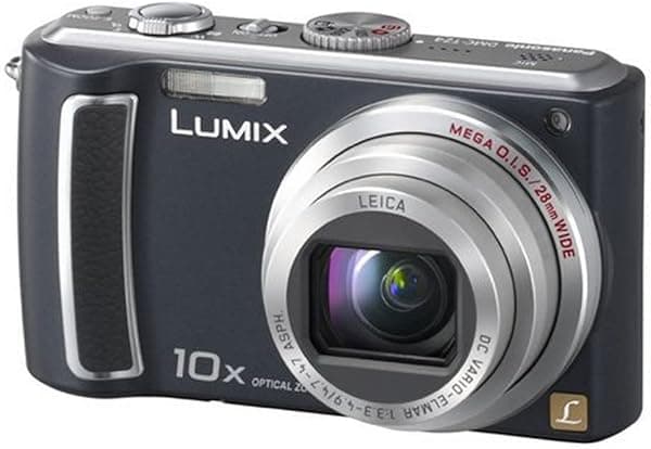 Panasonic Lumix DMC-TZ4K 8.1MP Cámara digital con zoom estabilizado de imagen óptica MEGA gran angular 10x (negro)