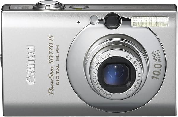 Canon PowerShot SD770 IS Cámara digital de 10MP con zoom estabilizado de imagen óptica 3x (plata) 2601B001