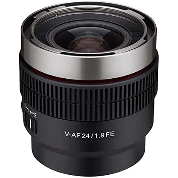 Rokinon Lente Cine de enfoque automático gran angular full frame T1.9 de 24 mm para Sony E (CAF24-NEX)