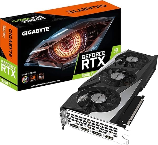 Gigabyte Tarjeta gráfica GeForce RTX 3060 Ti Gaming OC 8GB V2 LHR GV-N306TGAMING OC-8GD V2