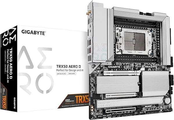 GIGABYTE TRX50 AERO D (sTR5/ AMD/ TRX50/ E-ATX/ DDR5/ PCIe 5.0 M.2/ PCIe 5.0/USB4 Type-C/Wi-Fi 7/Marvell 10GbE/placa madre)